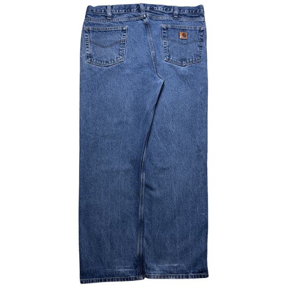Carhartt Jeans Mens 40x30 Blue Denim Traditional Fit Straight Leg Retro B480 DVB - Picture 1 of 8